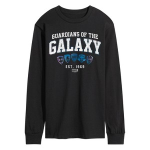 Men's - Marvel - Guardians of the Galaxy Collegiate Long Sleeve Graphic T-Shirt - 1 of 4