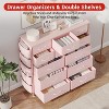 12-Drawer Fabric Dresser with 5 Side Pockets and 2 Hooks, Sturdy Bedroom Drawers Cabinet with Wood Top & Metal Frame, for Cloakroom, Living Room - 4 of 4
