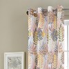 RT Designer Collection Fern Foil Printed Doily Luxurious Decorative Grommet Curtain Panel 54" x 90" Peach - 3 of 4