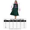 BLUEMING Womens Long Sleeve A-Line Dress High Wasit Ruffle Tiered Dress Shirred Smocked Flowy Maxi Dress - 4 of 4