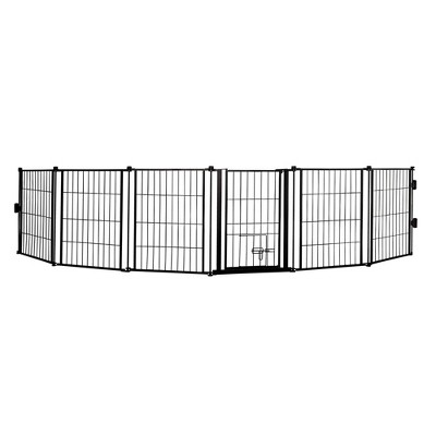 Carlson Weatherproof Outdoor Super Gate for Dog Crate - Black