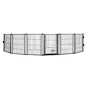 Carlson Weatherproof Outdoor Super Gate for Dog Crate - Black - 1 of 4
