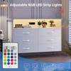 Jojoka Dresser for Bedroom with LED Light & Charging Station - 3 of 4