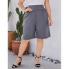Clearlove Women's Plus Size Wide Leg Pants Casual Loose Lounge Pants with Pockets - 2 of 4