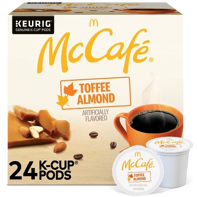 McCafe Toffee Almond Medium Roast Coffee - Single Serve Pods - 24ct