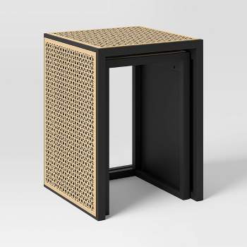 Nesting Accent Table Black/Natural - Threshold™