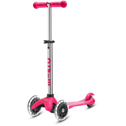 Micro Kickboard Mini Plus Kick Kids' Scooter With Led Lights - Pink : Target