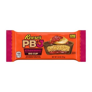 Reese's Strawberry Milk Chocolate King Size Peanut Butter Cups - 2.8oz - 1 of 4