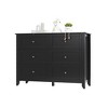 6 Drawers Dresser for Bedroom, Modern Dresser with Deep Drawers and Nickel Round Handle, Wooden Bedroom Drawer Dresser,for Bedroom,Living Room - 2 of 4