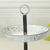 VIP Metal 13.5 in. White Double Tiered Display Tray - 4 of 4