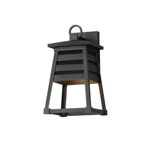Maxim Lighting Shutters 1 - Light Wall Light in  Black - 1 of 3