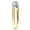 Everly Jewelry – 10K White and Yellow Gold 1/4 TGW Diamond Anniversary Ring - 4 of 4