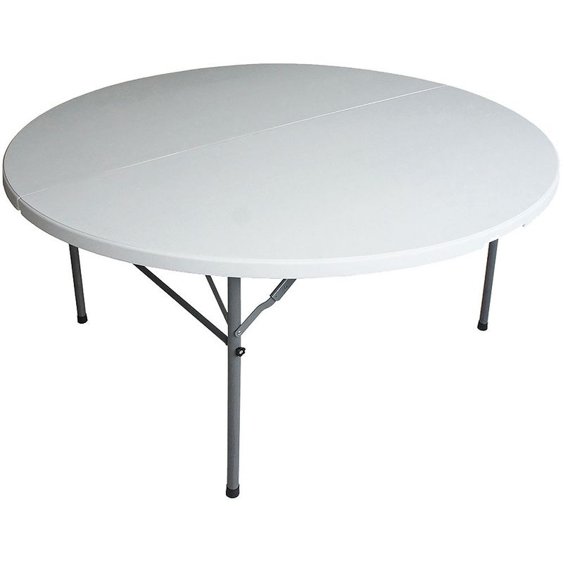 Plastic Development Group Round Folding Multipurpose Banquet Table with Secure Base for Indoor and Outdoor Events, 1 of 7
