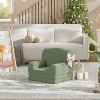 Coucheta Convertible Kids Sofa, Teddy Fleece Toddler Couch with Crown Design, Foldable Bed for Playroom or Nursery, Gift for Boys & Girls - 2 of 4