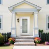 Durable 36 in. x 80 in. Full Lite Decorative Glass Right Hand Inswing Fiberglass Front/Exterior Door- Finished White - 2 of 4