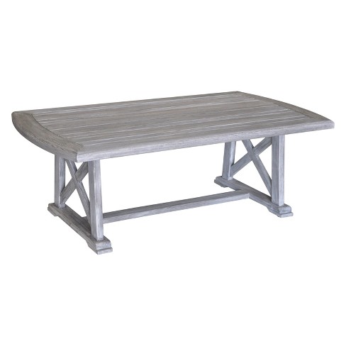 Teak Surf Side Rectangle Outdoor Dining Table Driftwood Gray Courtyard Casual Target