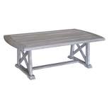 Teak Surf Side Rectangle Outdoor Dining Table - Driftwood Gray - Courtyard Casual