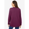 Woman Within Plus Size Perfect Long-Sleeve Crewneck Tee - 3 of 4
