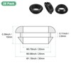 Unique Bargains Rubber Corrosion-Resistant Snap-in Locking Hole Plugs Black - 3 of 4