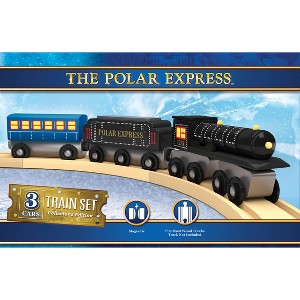 MasterPieces Wood Train Sets - The Polar Express 3 Piece Train Set - 1 of 4