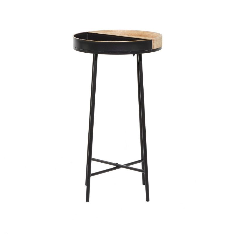 Contemporary Metal and Wood Accent Table - Olivia & May, 5 of 7