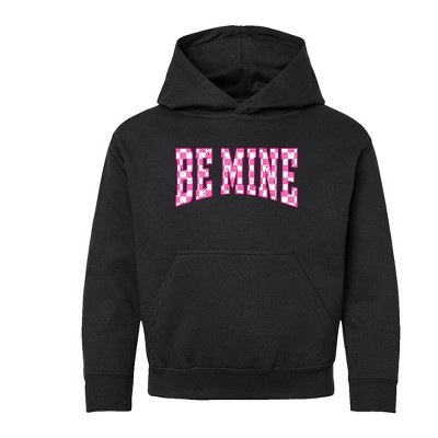 The Juniper Shop Be Mine Distressed Checkered Youth Graphic Hoodie