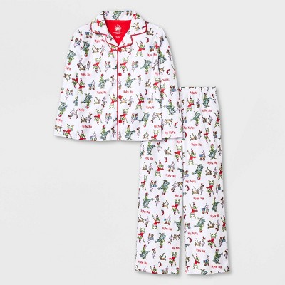 Kids' Dr. Seuss Grinch Coat Pajama Set