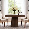 TackView Square Dining Table for 4-6, 31.5''Kitchen Table with Pedestal Base, Dinner Table for Small Space - 2 of 4
