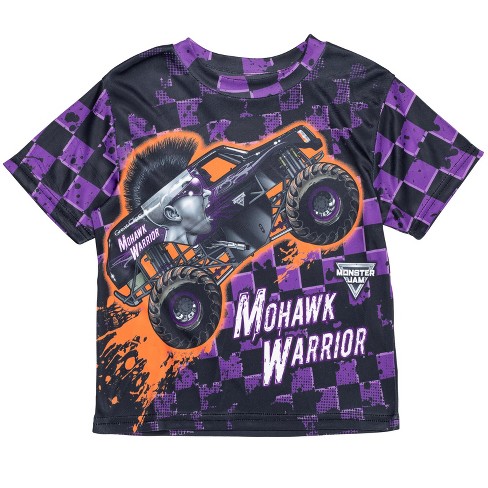 Monster Jam Grave Digger El Toro Loco Mohawk Warrior Maximum Destruction  Truck T-Shirt Toddler, Child Boys