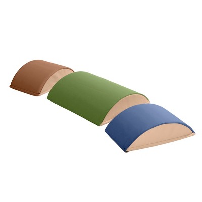 ECR4Kids SoftZone Colorful Log Climber Set, 3-Piece