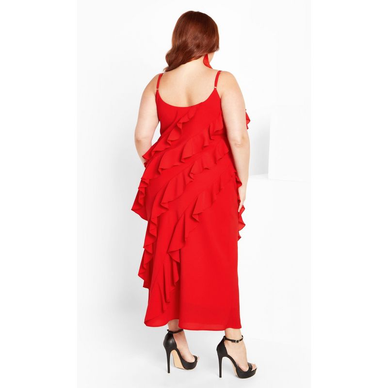 Women's Plus Size Waverly Dress - red | AVENUE, 3 of 10