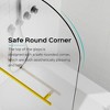 Frameless Shower Doors for Bathtub,(6mm) Thick SGCC Tempered Glass Door, Pivot Shower Door Panel for Bathroom, Matte Black - 3 of 4
