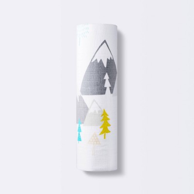 Image of Muslin Swaddle Blanket Adventure - Cloud Island™ White/Gray