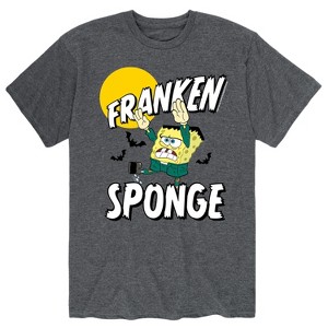 Men's - SpongeBob SquarePants - Halloween Franken Sponge Short Sleeve Graphic T-Shirt - 1 of 4