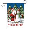 Briarwood Lane Christmas Garden Flag 12x18 For Outdoor Santa and Snowman For Christmas Garden Flag Flags For Outside - 2 of 4