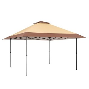 12x12 Pop Up Gazebo Outdoor Canopy Shelter, Double Roof Patio Gazebo Portable Sun Shelter Outdoor Canopy Tent for Lawn, Garden, Backyard - 1 of 1