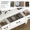 Nasitip 7-Drawer Dresser with Metal Handels, Wood Double Dresser, Storage Chest Organizers for Living Room, Hallway, Entryway - 4 of 4