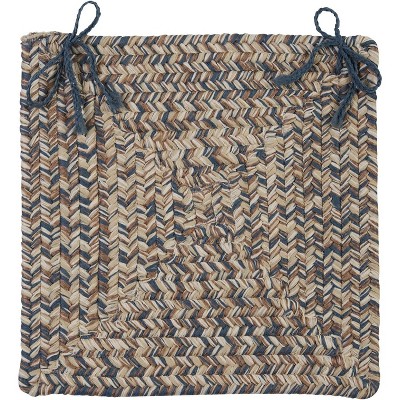 Colonial Mills CC49 Corsica Chair Pad, 15 by 15-Inch, Lake Blue, 4-Pack