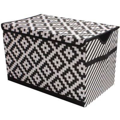 Bacati - Love Black/white Storage Toy Chest