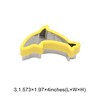 Unique Bargains Biscuit Cutter Medium Dolphin Cookie Cutter Hand Washable Stainless Steel Plastic 3.4"x2"1.6" 1Pcs - 3 of 4