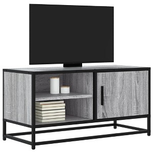 CLIHOME Heavy Duty Vintage TV Stands And Consoles, Metal Entertainment Center With Storage Cabinet - 1 of 4