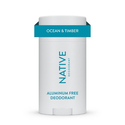 Native Deodorant for Men & Women - Ocean & Timber - Aluminum Free - 2.65oz