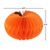 Briarwood Lane Orange Pumpkin Honeycomb - Medium Magnetic Paper Decor - 4.8 x 6.3 - 2 of 4
