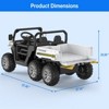 Garvee 24 Volt Ride on Toys, 6 Wheels 2 Seater Electric Ride on UTV Cars for Big Kids, Ride on Dump Truck, 4*4 Motors, USB, Remote Control - 2 of 4