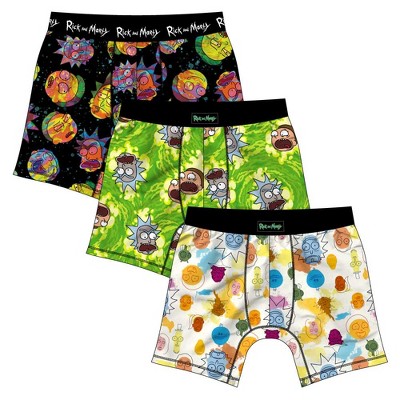 Rick & Morty Men's Boxer Briefs (Pack of 3)