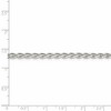 Black Bow Jewelry 3.75mm Sterling Silver Diamond Cut Solid Spiga Chain Necklace - 4 of 4