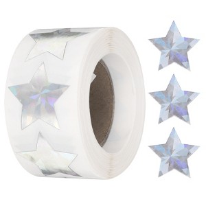 Unique Bargains DIY Crafts Homework Vinyl Self-Adhesive Waterproof Durable Star Stickers - 1 of 4