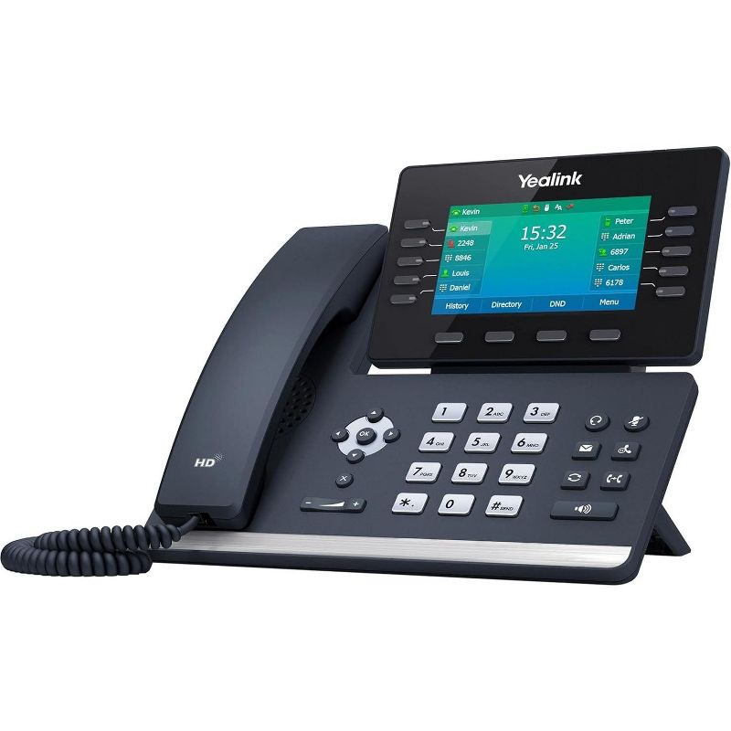 Yealink T54W IP Phone, 16 VoIP Accounts. 4.3-Inch Color Display - Black (Refurbished), 2 of 4