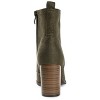 Journee Womens Baylor Lace Up Stacked Heel Booties - 3 of 4
