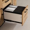 South Shore 29.25" Ezra 2 Door Credenza with Drawers Nordik Oak: Contemporary Home Office Storage - 4 of 4